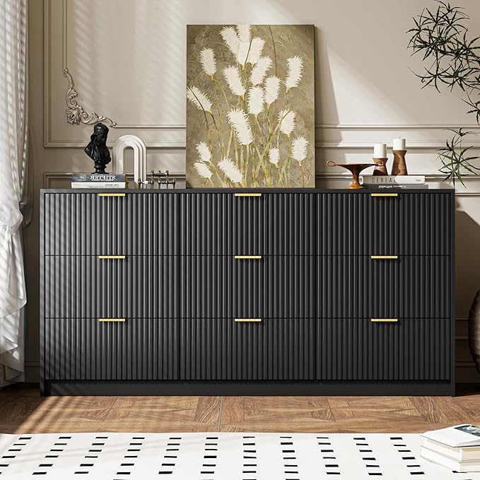 3-Piece Dresser Bedroom Set, 9 Drawer Dresser & 2 Drawer Nightstands - Image 6