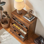 Farmhouse 5 Drawer Dresser for Bedroom, 33.2" Tall Small Dressers & Chest of - Image 4
