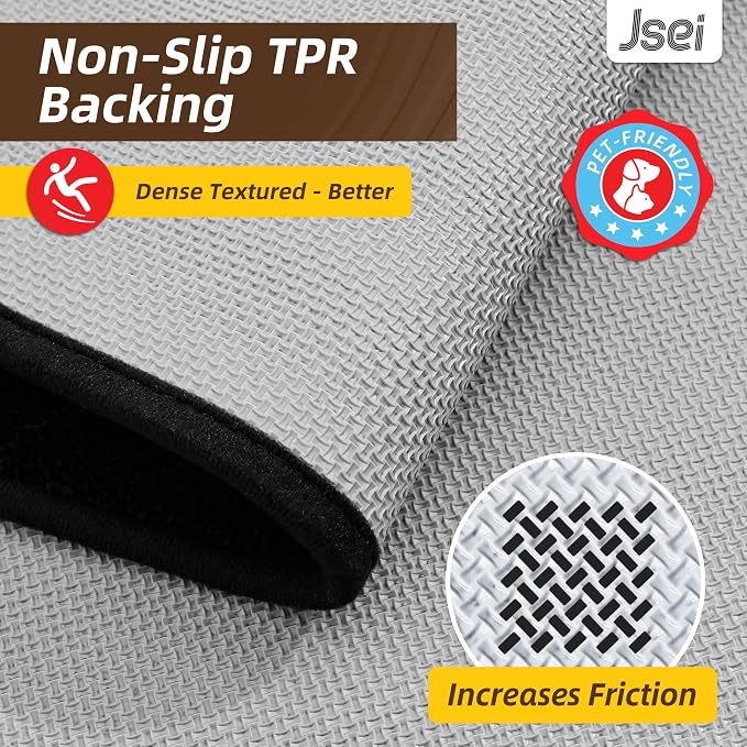 JSEI Entryway Rugs Doormat 32"x48", Non-Slip Dirt Trapper Door Mats Indoor - Image 5