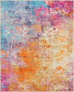 Lahome Modern Abstract Washable Living Room Rug, Colorful 8x10 Area Rugs - Image 9