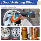 10" Blue Airway Buffing Wheel, 5/8'' Arbor Hole, 16 Plys/Coarse Polishing - Image 5