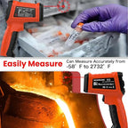 50:1 Infrared Thermometer Gun, -58°F to 2732°F Non-Contact Laser Temperature Gun - Image 5