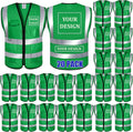 BeautyWill Custom Logo 10/20 Pack Safety Vest Class2 High Visibility Vest by BeautyWill