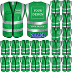 BeautyWill Custom Logo 10/20 Pack Safety Vest Class2 High Visibility Vest by BeautyWill