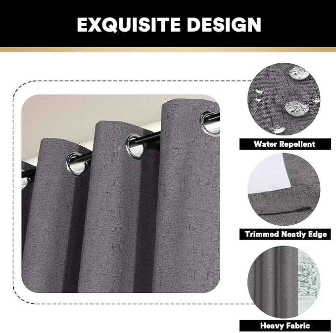 PrinceDeco 100% Blackout Curtains - Image 6