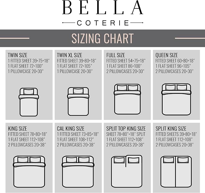 Bella Coterie Luxury Bamboo Viscose Cal King Size Sheet Set | 100% Organically - Image 8