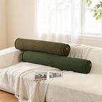 Long Bolster Pillow for Bed – Soft Corduroy Body Pillow for Adults, Ergonomic - Image 8