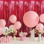 GOER 3.2 ft x 9.8 ft Metallic Tinsel Foil Fringe Curtains Party Photo Backdrop - Image 5