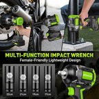 Brushless Cordless Impact Wrench, 850Nm High Torque, 1/2 Inch Impact Gun - Image 8
