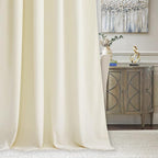 RYB HOME Velvet Curtains 102 inches Long, Back Tab Room Darkening Noise - Image 6