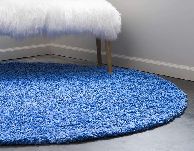 Unique Loom Solid Shag Collection Area Rug - Image 3