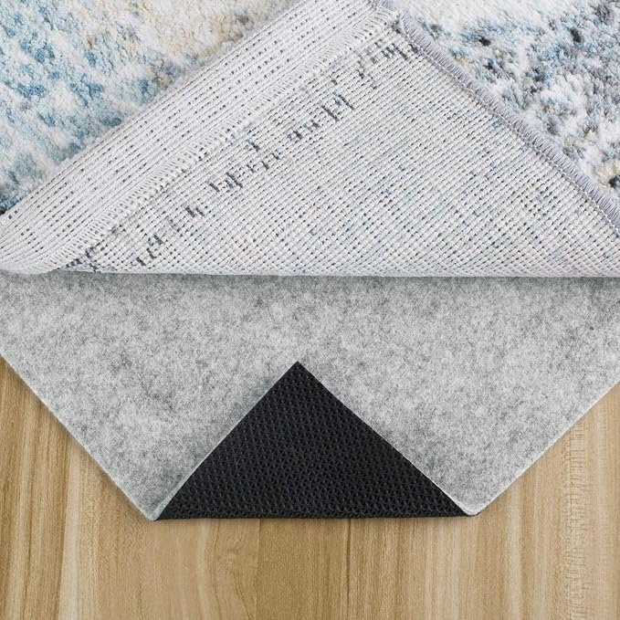 Non Slip Rug Pad 8x10 Feet, 4/25" Thick Felt Cushioned Rubber Rug Gripper Pad by MAYSHINE