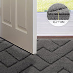 hicorfe Front Door Mat Outside Entrance, Stain and Fade Resistant, Non Slip - Image 4