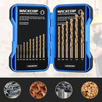 Cobalt Drill Bit Set, Stainless Steel, Cast Iron, Wood and Plastic, - Image 5