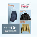 Neaties Heavy Duty Clothes Hangers 100 Pack – Made in The USA – 8lb Capacity - Image 5
