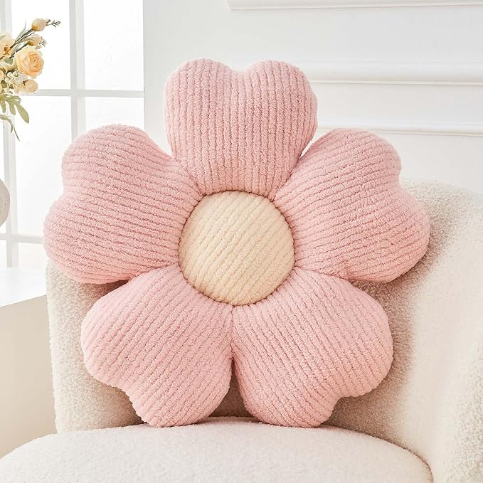 Kcvvcr Flower Throw Pillow, Cute Flower Shaped Pillow Decorative Throw Pillow by Kcvvcr