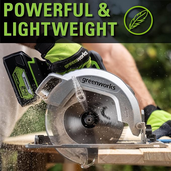 Greenworks 24V Brushless 7-1/4-inch Circular Saw, Battery and Charger Sold - Image 11