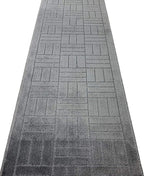 Custom Length Hallway Runner Rug, Slip Resistant, Bricks Anthracite, 26 Inch X - Image 3