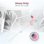 Neaties Heavy Duty Clothes Hangers 100+ Pack – Made in The USA – 8lb Capacity - Image 2