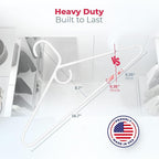 Neaties Heavy Duty Clothes Hangers 100+ Pack – Made in The USA – 8lb Capacity - Image 2