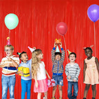 GOER 3.2 ft x 8.2 ft Metallic Tinsel Foil Fringe Curtains Party Photo Backdrop - Image 4