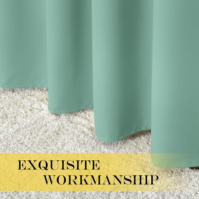 NICETOWN Blackout Drapery Curtain Panel 90 inches Long - Image 6