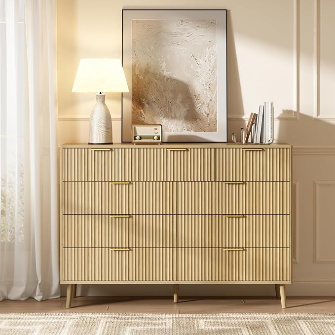 CARPETNAL Fluted 9 Drawer Dresser - Image 8