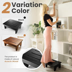 Holana 6.5" Wooden Step Stool for Adults- 500 Lbs One Step Stools for High Bed - Image 3