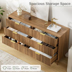LYNSOM 55" Wide Fluted Dresser for Bedroom - Image 4