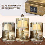 28.5'' Table Lamps Set of 2 for Living Room, Vintage Bedside Lamps - Image 3