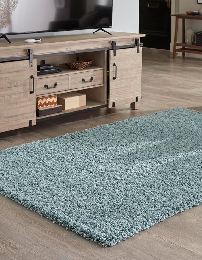Unique Loom Solid Shag Collection Area Rug - Image 4