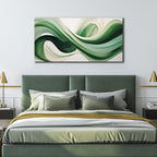 JuhaiArt Green Wall Art for Bedroom White Wall Decor 24"x 48" in Wall Paintings - Image 2