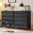 Farmhouse 5 Drawer Dresser for Bedroom, 33.2" Tall Small Dressers & Chest of - Image 5