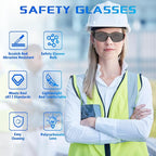 Safety Glasses Ansi Z87.1 Clear Safety Glasses Bulk Impact Resistant Lens - Image 4
