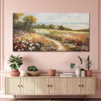 YETHEN WAL Floral Wildflower Meadow Wall Art – Countryside Cottage Landscape - Image 7