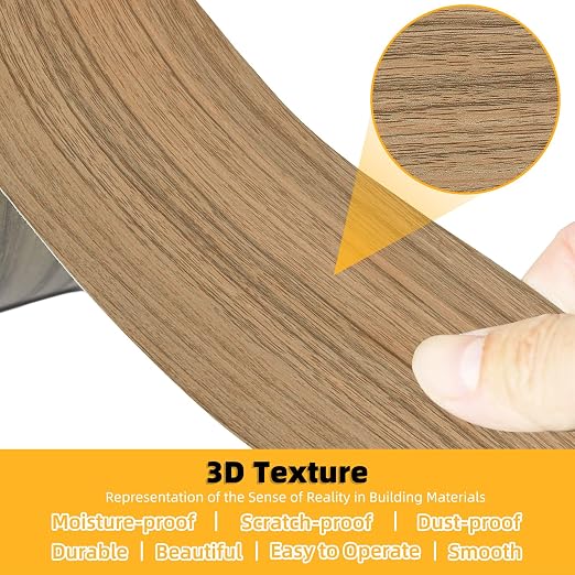 GSCIT Club Natural Walnut Wallpaper, 15.7 inch X 25ft Self Adhesive Wood Grain - Image 5