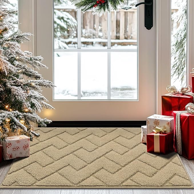 hicorfe Front Door Mat Outside Entrance, Stain and Fade Resistant, Non Slip by Hicorfe