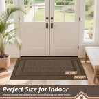 BEQHAUSE Indoor Door Mat 24" x 60", Dirt Trapper Door Mats Non-Slip Entryway - Image 2