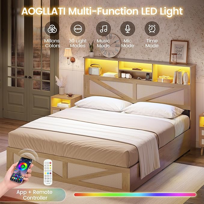 AOGLLATI Full Size Bed Frame - Image 4