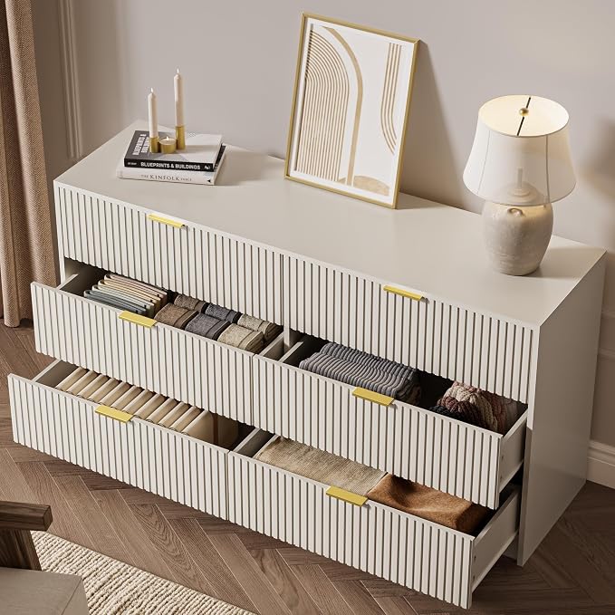3-Piece Dresser Bedroom Set, 6 Drawer Dresser & 2 Drawer Nightstands - Image 7
