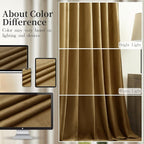 AUSSPVOCT Brown Velvet Curtains 84 Inches - Image 7