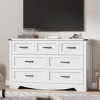 Dresser for Bedroom with 7 Drawers, Wood Dresser TV Stand, Wooden Closet - Image 7