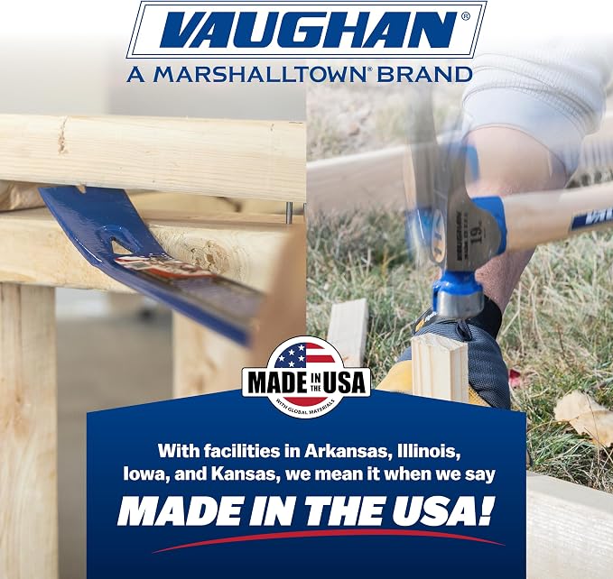 VAUGHAN Soft Face Hammer, American High Carbon Steel Head, 6 oz, Made In The USA - Image 2