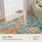 Lahome Modern Abstract Area Rugs 9x12 Living Room Rug, Washable Rugs - Image 7