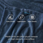 Bedsure GentleSoft Fleece Blanket Twin Size Mineral Blue - Image 3