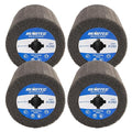 4"x4", Non-Woven Polishing Wheel, Very Fine Grit 280, 4 Pk, by RENOTEC
