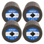 4"x4", Non-Woven Polishing Wheel, Very Fine Grit 280, 4 Pk, by RENOTEC