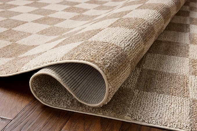Loloi Chris Loves Julia Calvin Collection CLV-01 Pebble/Ivory 7'-10" x 7'-10" - Image 5