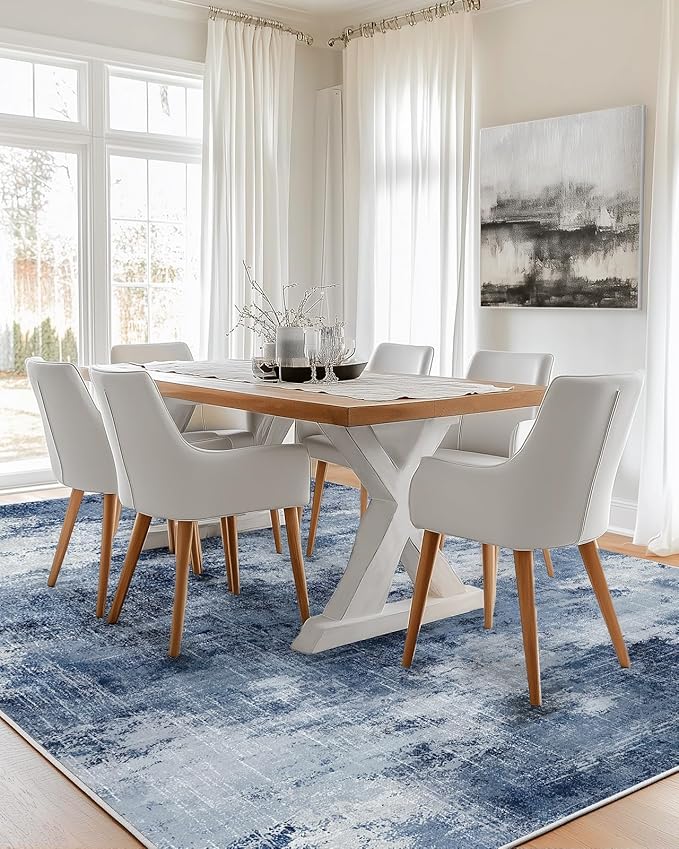 6x9 Area Rugs for Living Room, Modern Abstract Washable Rug - Image 2
