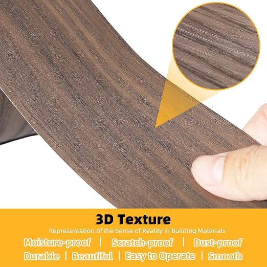 GSCIT Club Walnut Wallpaper, 2.4 inch X 100ft Self Adhesive Wood Grain Repair - Image 7